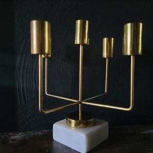 Zodax Mannara Five Tier Brass and Marble Taper Candle Holder (2 of 2)